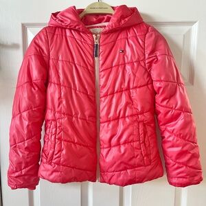Tommy Hilfiger Coral Pink Girl’s  Winter Jacket size M (8/10)